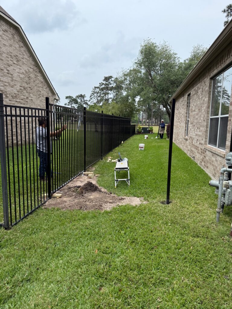 metal fence installation