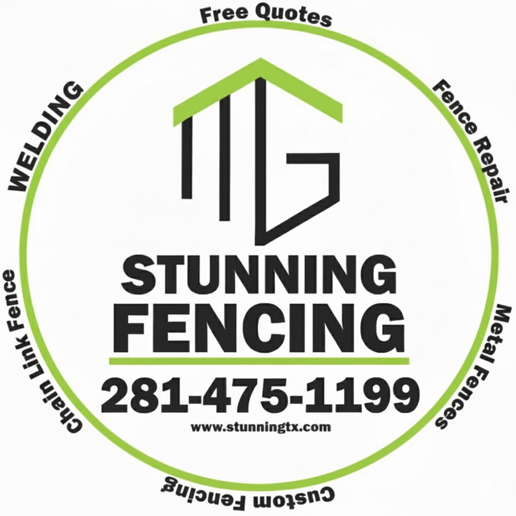 Stunning Fencing logo with contact number and service list